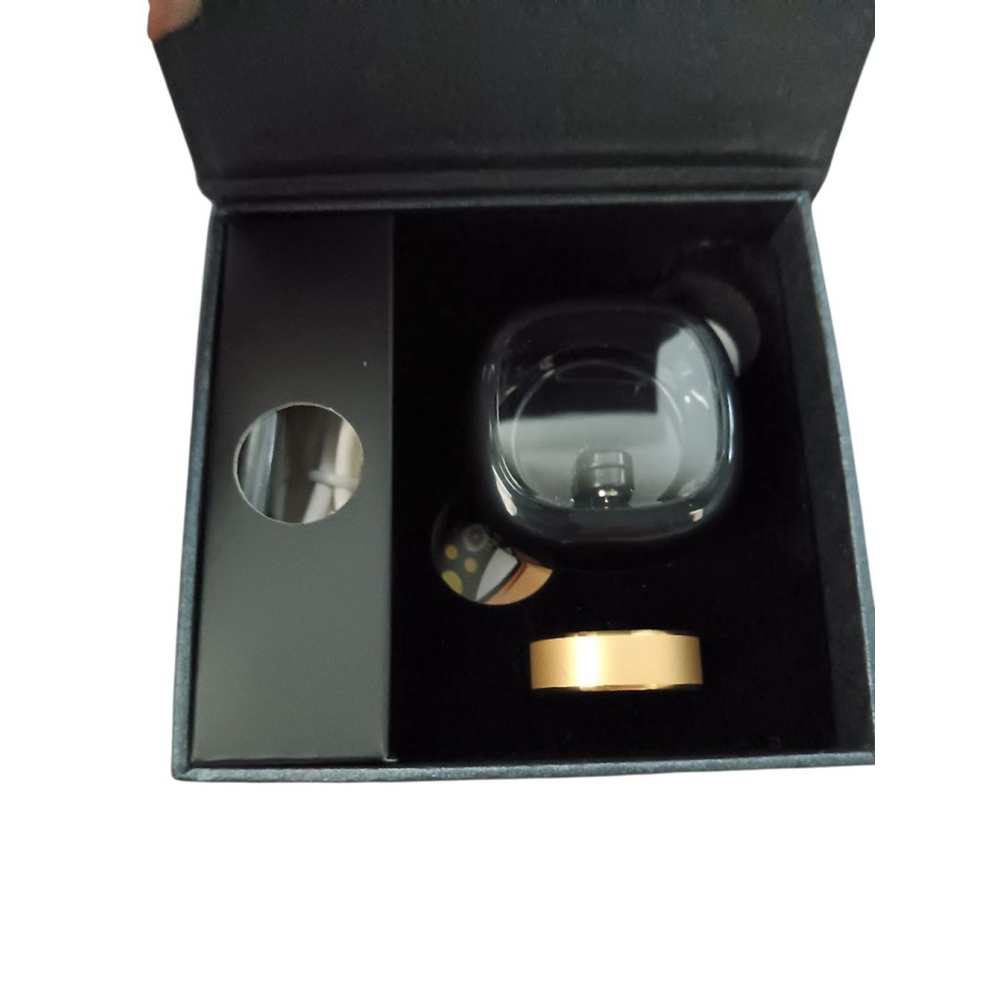 Smart Ring NWT Beautiful Brushed Gold Tone Fitness Tracker Sleep, HR, BP Steps - Picture 4 of 15